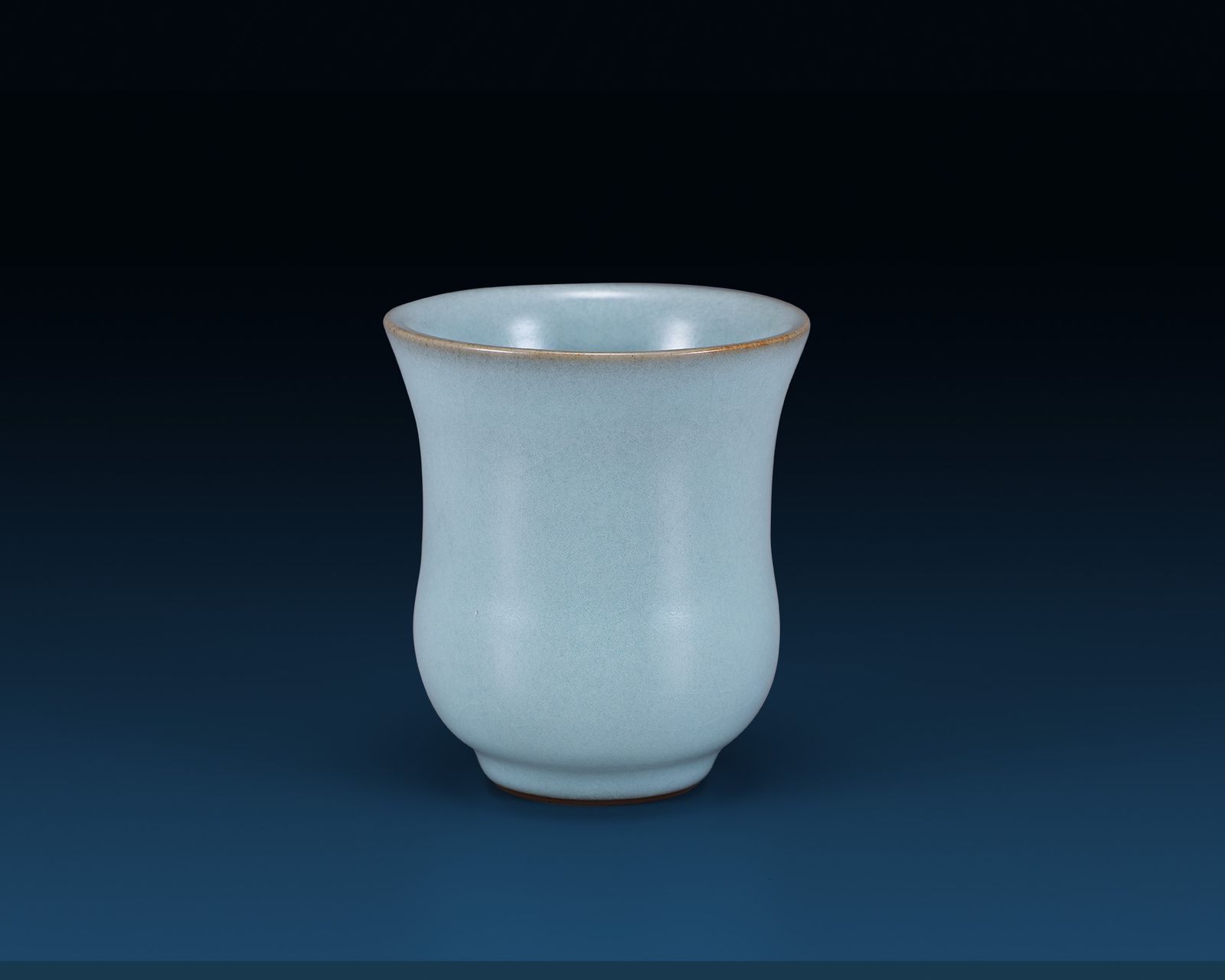 天青仰鐘杯