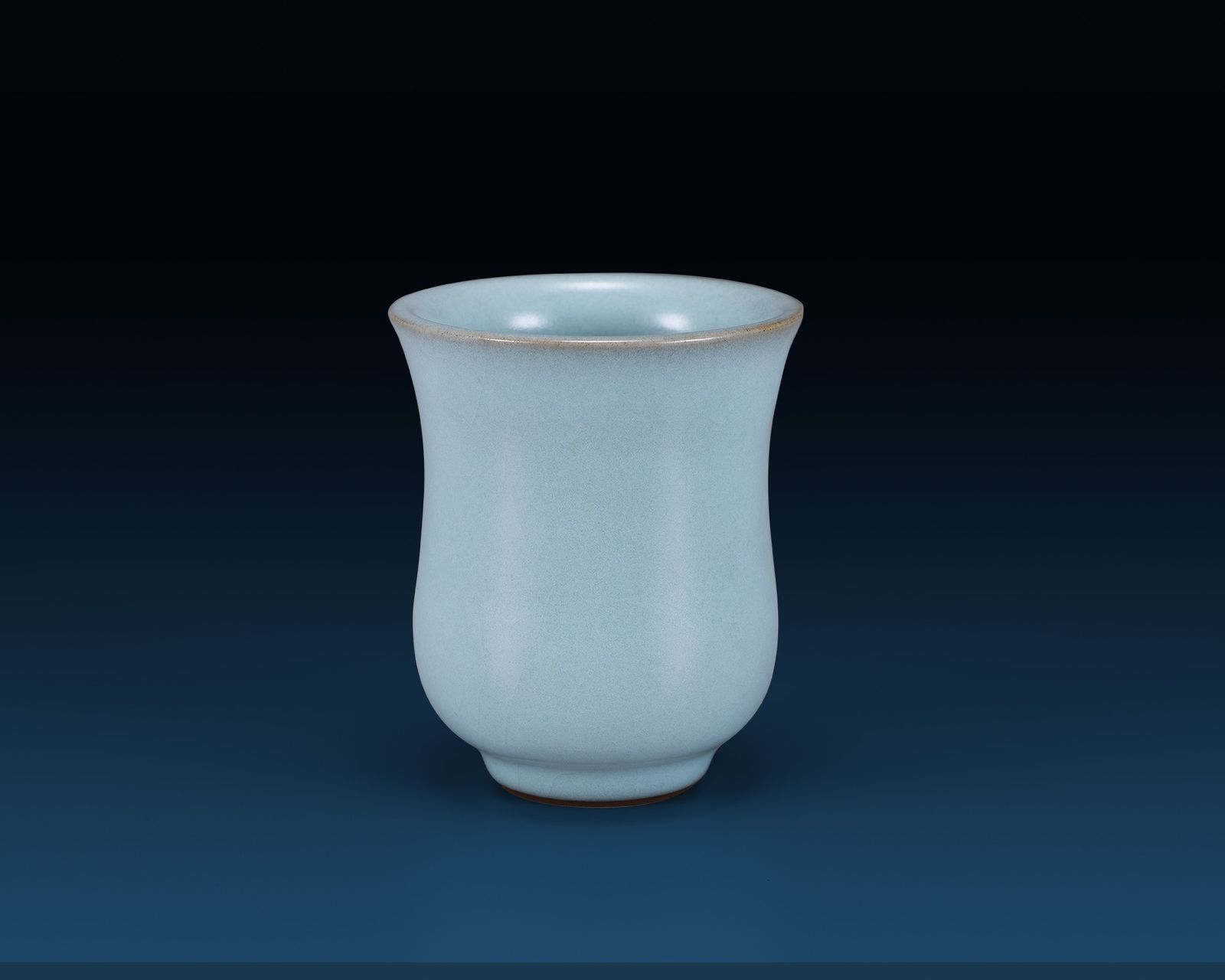 天青仰鐘杯